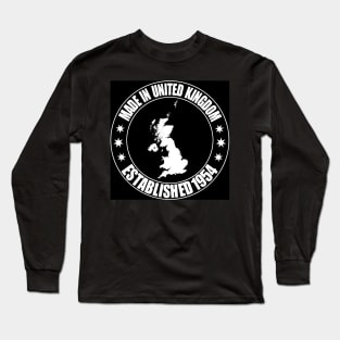 Made in the UK Established 1954 (Black) Long Sleeve T-Shirt